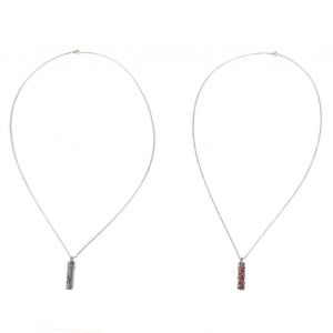 Colliers D¿Aromathérapie Collier Diffuseur D¿Huiles Essentielles En Acier Inoxydable Pour Hommes Femmes 2pcs - Neuf
