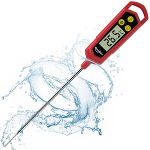 KAL-Thermomètre De Cuisson Numérique 5 Secondes Thermometre Cuisine À Lecture Viande Pour Boissons Chaudes Lait Termometre Cuison Avec Écran Lcd - Neuf
