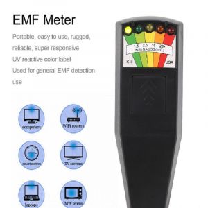 Emf Mesureur de Champ Magnétique Détecteur À Piles 9v Chasse aux Fantômes Paranormal Équipement¿noir¿ - Neuf