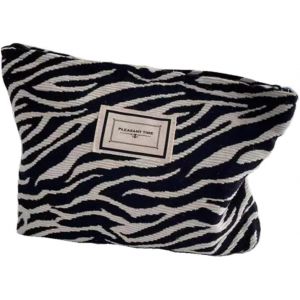 Trousse &Agrave; Cosm&eacute;tiques En Toile Sac Cosm&eacute;tiques Trousse De Toilette De Voyage &Agrave; Imprim&eacute; Z&egrave;bre De Grande Capacit&eacute;, Adapt&eacute;e Au Voyage Et Au Stockage Des Femmes - Neuf