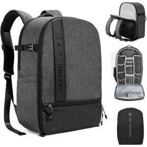 Sac &Agrave; Dos Pour Appareil Photo, Avec Housse De Pluie Grande Capacit&eacute; De 18L, Avec Compartiment Pour Ordinateur Portable De 15,6""[SHY9291387] - Neuf