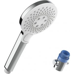 Pomme de DouchePommeau Douche Haute Pression 4 ModesUniversel Douchette avec StopPommeau de Douche Jet PuissantDouchettes de Salle De Bain,Chrome - Neuf