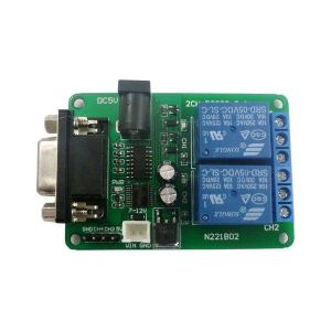 Carte Relais Rs232 2 Canaux Dc 5 V-12 V T&eacute;l&eacute;commande Usb Pc Uart Com Ports S&eacute;rie - Neuf