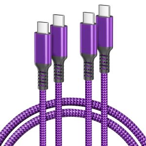 Thef-Cable Usb C Pour Macbook 2024,Câble Chargeur Usb C Vers Type C 100w 3m 2 Pack,Charge Rapide Cordon Pd Pour Iphone 16 15,Mac Pro Mini 2022 2021 2020,M3 M2 M1,Ipad 10 Air 4 5 Mini 6 7 2023 - Neuf