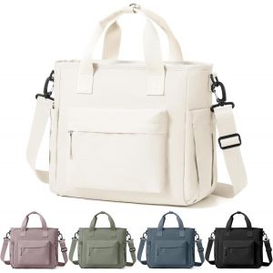 Tzf-Sac Isotherme Repas Femme, Lunch Bag Isotherme Portable Avec Bandoulière, Sac Lunch Box Pour Travail, École, Pique-Nique, Voyage,A3-Beige - Neuf