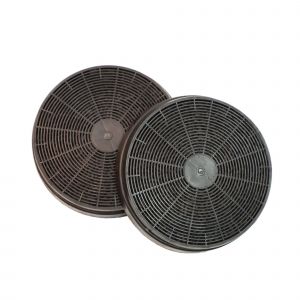 Lot de 2 filtres à charbon 175x34 mm Hotte (AS0015184 49037930 AMICA AYA BRANDT CANDY CONTINENTAL EDISON CURTISS DE DIETRICH FAR OCEANIC PROLINE ROSIERES SAUTER SIGNATURE URANIA VALBERG) - Neuf