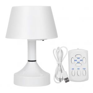 Hjlian Lampe De Table Led Rechargeable Par Usb Avec Telecommande, Ideale Pour La Maison, La Chambre A Coucher Ou L'interieur, Jaune - Neuf