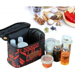 Pot D'assaisonnement Portable,Lot De 9 Pots À Épices Avec Sac De Rangement-Poivre,Sel,Récipient À Épices Pour Voyage De Pique-Nique Au Barbecue En Camping En Plein Air - Neuf