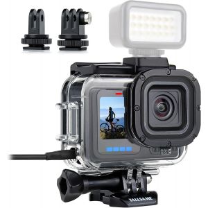 SJZG-Vlog &Eacute;tui Pour Gopro Hero 13 12 11 10 9 Noir Bo&icirc;tier Squelette Avec 2 Supports De Griffe Anti-Poussi&egrave;re, Accessoires Gopro Id&eacute;aux Pour Enregistrement Vlog Youtube Tictoc - Neuf
