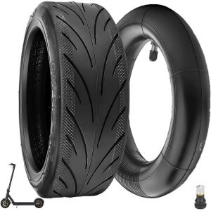 60/70-6.5 E Tubeless Scooter Tyre With Inner Tube For Segway Ninebot Max G30 10" Straight Inner Tube With Valve 10x2.5 No Self-Healing Black - Neuf