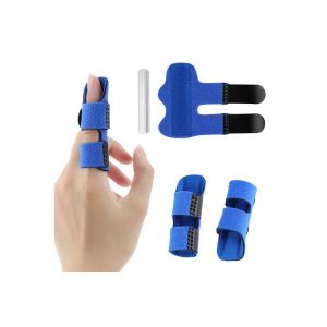 Lot De 2 Attelles De Doigt R&eacute;glables Pour Le Soutien Du Doigt &Agrave; Ressaut Et Du Doigt En Maillet - Neuf