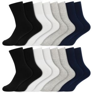 Lot De 8 Paires De Chaussettes Pour Diabétiques Pour Homme 43-46 35-42-Sans Élastique-Sans Coutures Pressantes - Neuf
