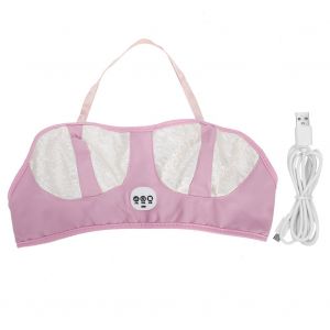 Appareil De Massage Electrique Pour Poitrine Et Poitrine, Appareil De Massage Vibrant Pour Elargissement Des Seins, Rose Et Blanc (Enfichable) - Neuf