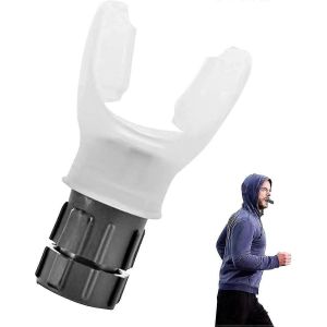 Appareil D'exercice Respiratoire Pour Les Poumons,Appareil D'exercice De Capacité Pulmonaire,Appareil D'exercice De Fitness De Respiration Portable Pour Hommes Femmes-Blanc - Neuf