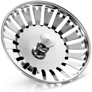 Jgd-84mm Bouchon D'&eacute;vier En Acier Inoxydable Bouchon D'&eacute;vier De Remplacement Bouchon De Vidange Pour Nourriture/R&eacute;cup&eacute;rateur De Cheveux - Pour Trou D'&eacute;vier De Cuisine En 84-85mm - Neuf