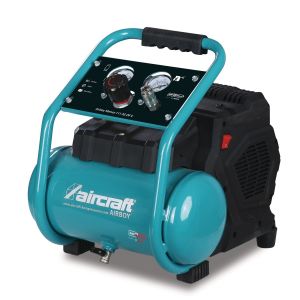 Compresseur d'air &agrave; batterie silencieux sans huile cuve 6 L 120 L/min 8 bars 18 V Aircraft AIRBOY SIL111 AS OFE - Neuf