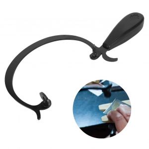 Cadre de scie de bijoutier Cadre de scie à chantourner incurvé avec poignée noire pour le travail du bois Outils artisanaux a - Neuf