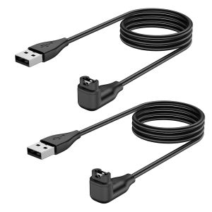 Chargeur Compatible Avec Garmin Venu/Venu 2/2s/Venu 3/3s/Venu Sq/Sq 2/Vivoactive 3/4/5, Garmin Fenix 6 6s, 5 5s 5x, 7 7s, Forerunner 245 255 55 (100cm-Coude) - Neuf
