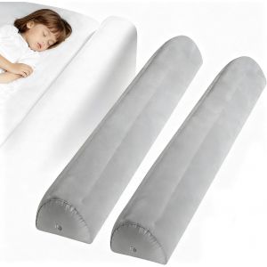 Ulteronixshop-Barri&egrave;re De Lit Enfant 2en1 - Gonflable, Pliable Et Portable Pour Voyage - Antid&eacute;rapant, Adapt&eacute; Aux Lits Simples/Doubles/King Size - Protection Pour Enfants, B&eacute;b&eacute;s Et Personnes &Acirc;g&eacute;es (2 - Neuf