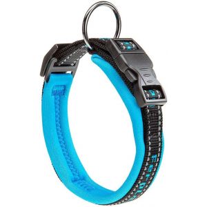 Eryi-Collier Chien Sport Dog, Collier Pour Chien De Taille Moyenne, Rembourrage Doux, Coutures Réfléchissantes, Étiquette Pour Le Nom De L'animal, Reglable, Taille: 2 Cm (33-43 Cm), Bleu - Neuf