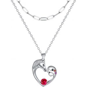 Kales-Collier Femme Ange Gardien Argent Sterling 925 Pendentif Avec Double Chaîne,Cadeaux Bijoux Pour Femmes - Neuf