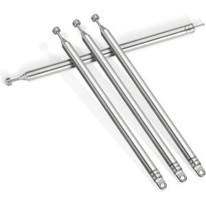 Antenne T&eacute;lescopique Radio FM Dab Portable Interieur 74 cm 7 Rubriques Remplacement pour Syst&egrave;me Radio Tuner Cha&icirc;ne HiFi R&eacute;cepteur St&eacute;r&eacute;o Bluetooth AV Onkyo Denon Pioneer,4 Paquets - Neuf