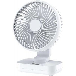 Ventilateur De Table Silencieux Usb, 7,2 Pouces, Oscillation Automatique À 90°, Affichage Led, Débit D'Air Puissant Et Silencieux, Portable, Pour Bureau, Maison, Chambre, Dortoir[VEN750259] - Neuf