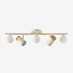 Plafonnier À 5 Points Lumineux Amaranto Tapioca Beige - Neuf