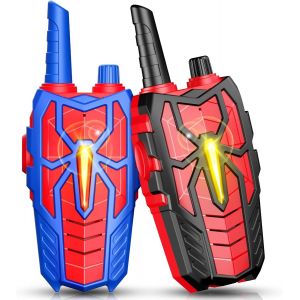 ERYI-Jouet Enfant 3 4 5 6 7 8 9 10 Ans Garcon, Spider Talkie Walkie Enfants Cadeau Enfant 3 4 5 6 7 8 9 10 Ans Jeux D'Extérieur Enfants Toki Walki Cadeau Anniversaire Fille 3-10 Ans - Neuf