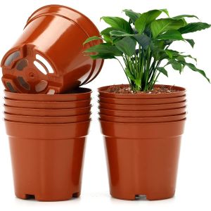 ERYI-12 Pièces 7.5Cm Petit Pots De Fleur Pour Semis, Pot Plante Semi En Plastique,Mini Pot De Fleur Interieur,Adapté Semis, Fleurs, Succulentes - Neuf
