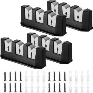 3 Canne &Agrave; P&ecirc;che Porte-Canne &Agrave; P&ecirc;che Support Mural Porte-Cannes &Agrave; P&ecirc;che 4pcs Gris - Neuf