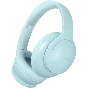Casque Bluetooth Sans Fil 90H Dur&eacute;e Lecture 3 Modes Eq Bt V5.4, Casque Bluetooth,Cache-Oreilles Prot&eacute;ines,Casque Sans Fil St&eacute;r&eacute;o Hifi Microphone Pour Voyage/Travail/Vie-Bleu P&acirc;le - Neuf