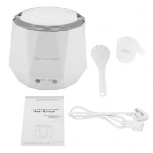 HJLIAN Cuiseur a riz electrique portable multifonction 1,6 L, cuiseur vapeur pour la maison, prise 220 V (blanc) - Neuf