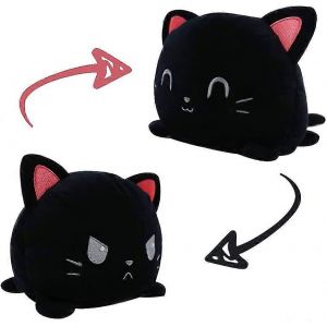 Peluche chat r&eacute;versible, adorable - Neuf