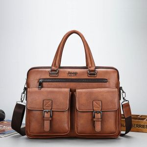 Sacoche Zones Me-Sac à main en cuir PU pour homme,sac messager,sac à main de bureau,étui à bombes,haute qualité,nouvelle marque,mode initiée - Khaki - Neuf