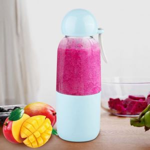 HJLIAN Mini mixeur electrique portable EGOGO pour jus de fruits, rechargeable par USB, 7,4 V (bleu) - Neuf