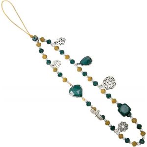 Téléphone Mobile De Longe, 1 Pièce Vert Foncé Cristal Anti-Perdu De Cas De La Téléphonie Mobile Pendentif Chaîne De Téléphone Cellulaire, Accessoires De Décoration Trousseau De Lanière - Neuf