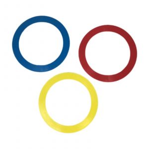 3x anneaux de cirque acrobatique main compétences accessoires pour débutants,entraînement pratique,performance scénique - Neuf