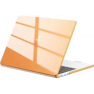 acdsgd-Coque Compatible avec MacBook Air 15 Pouces 2026 2025 2024 2023 M4 A3241 M3 A3114 M2 A2941 avec Touch ID, Protection &Eacute;tui Rigide en Plastique Anti-Rayures Case - Crystal Orange Cosmique - Neuf