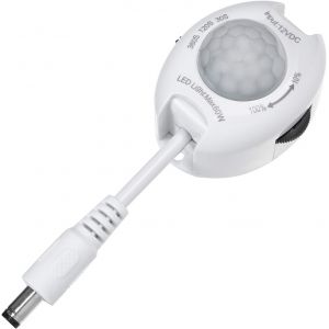 KALANKA-MCE242 D&eacute;tecteur de Mouvement Infrarouge Interrupteur Automatique pour Bandes de LED 60 W Max. Plage de d&eacute;tection de 120&deg; &agrave; 10 m - Neuf