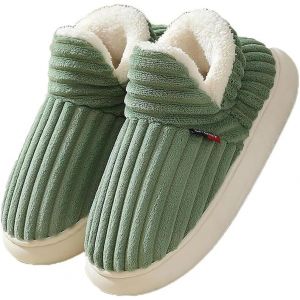Kalanka-Chaussons Femme Pantoufles Homme Chaud Confortable Mousses À Mémoire Mules Automne Hiver Antidérapantes Légères Et Respirantes L'intérieur Et L'extérieur - Neuf