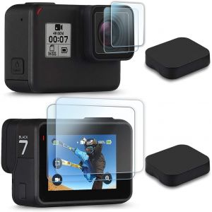 FitStill Lot de 6 protections d'écran en verre trempé ultra transparent pour GoPro Hero 7 / Hero 5 / Hero 6 / Hero HD (2018) - Neuf