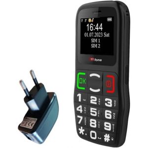Lbgwp60-Tt220 - Téléphone Portable À Grosses Touches Pour Personnes Âgées Avec Bouton D'assistance En Cas D'urgence (Avec Chargeur Secteur) - Neuf