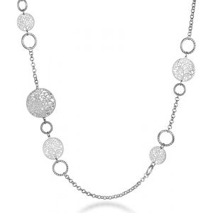 Kal-Long Collier Pour Les Femmes, Collier De Cha&icirc;ne De L'arbre De Vie Pour Les Filles Collier En Or Rose Et Argent Avec Collier En Cristal Cz - Neuf