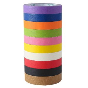 Ruban De Masquage Colorépaquet De 10 Artisanat Coloré Pour La Décoration De La Maison,Fournitures De Bureau - Neuf