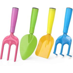 Plage Sable Jouet Pelle Pour Les Enfants,Pelle,R&acirc;teau,B&ecirc;che,Houe,Studry M&eacute;tal Sable Neige Boue Creuser Kit d'outils de jardinage,Cadeau de plantation de camping d'&eacute;t&eacute; Pour - Neuf