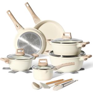 Subzonal-Batterie De Cuisine Induction - Set De Casseroles Tout Feux Avec Couvercle En Verre - Lot Avec Des Po&ecirc;les Anti Adhesive, Sans Pfoa Et Ptfe - Neuf