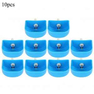Hjlian Lot De 10 Gamelles D'eau Potable Automatiques En Plastique Anti-Rayures Pour Elevage De Lapins - Neuf