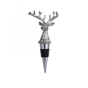 Bouchon De Bouteille De Vin En Forme De Tête De Cerf En Argent, Style Rustique, Bouchon De Bouteille En Forme D'animal, Bouchon Pour Vin, Champagne, Bière - Neuf