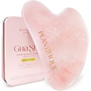 Gua Sha Visage Et Corps En Pierre V&eacute;ritable De Quartz Rose|Outil De Massage Facial|Id&eacute;e Cadeau Anti-&Acirc;ge Pour Femme|Guasha Visage Yeux Cou Pieds|Masseur Pour Le Soin Du Corps - Neuf